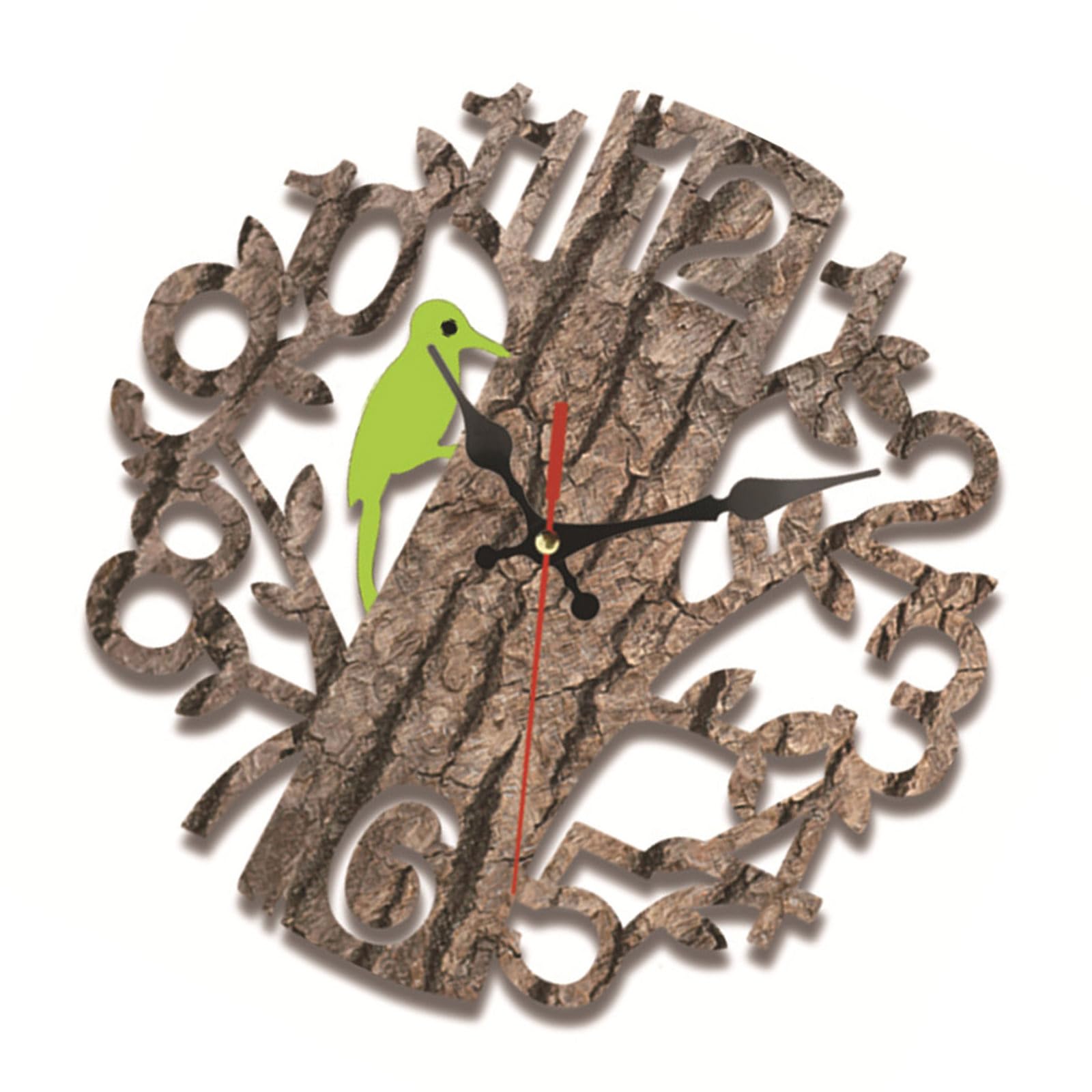Whoasyst Decorative Wall Clock, Battery Operated Wall Clock Silents None Ticking Clocks Farmhouses, Kitchen, Bedroom, Bathroom Decors Battery Operated Clocks