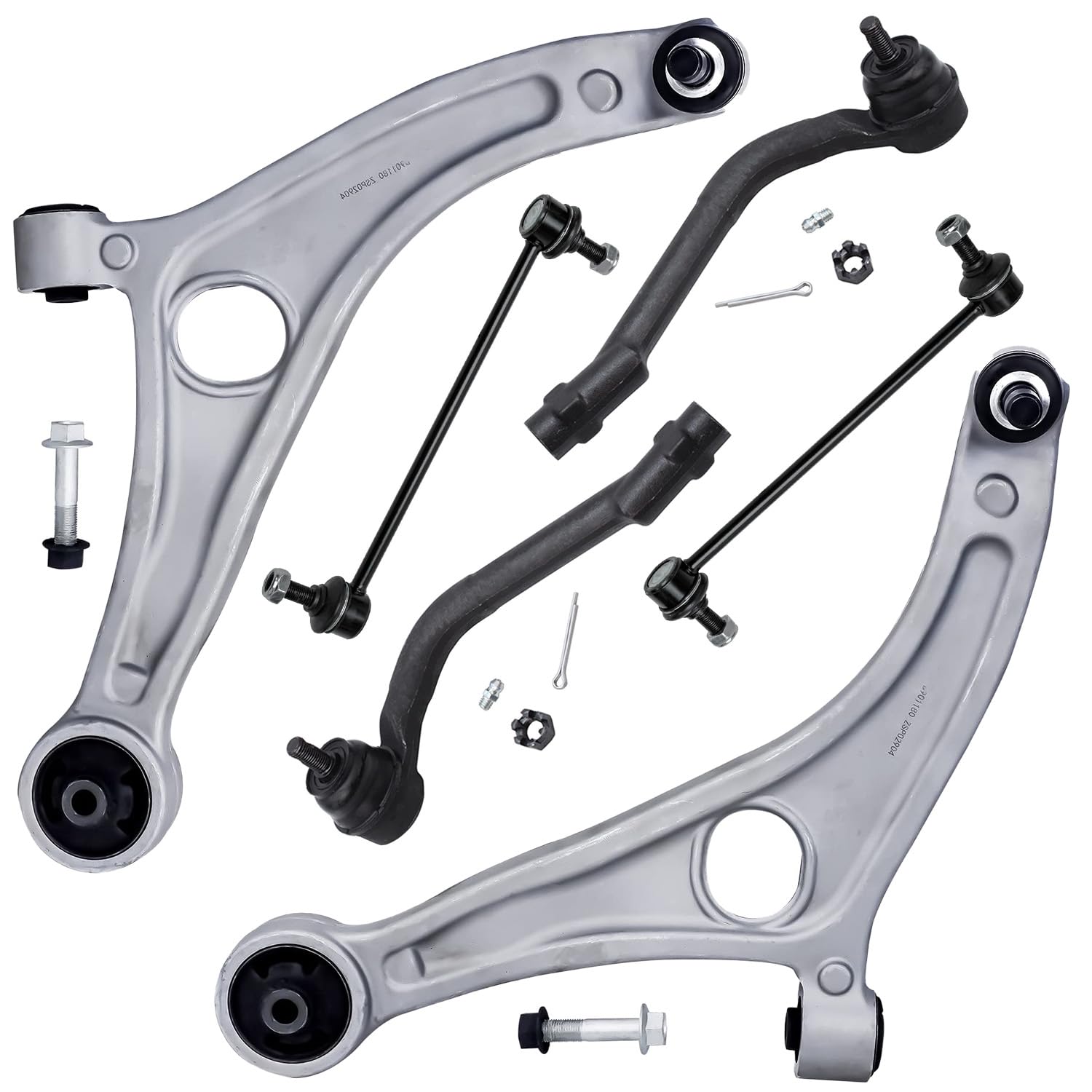 Detroit Axle - 6pc Front End Control Arms Kit for Hyundai 2015-2017 Azera