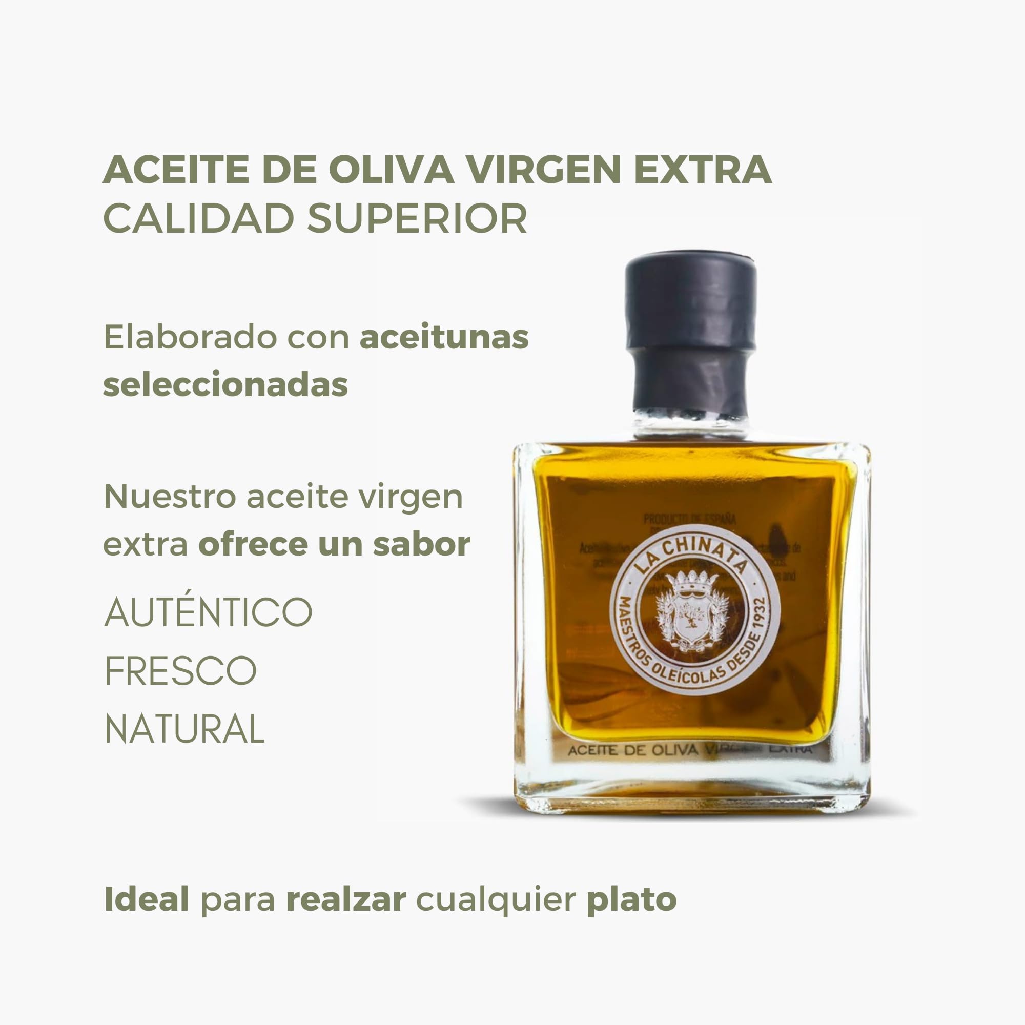 La Chinata Aceite de Oliva Virgen Extra Botellas Cuadradas Pack 24x100 ml – AOVE Premium Formato Mini para Bodas, Eventos y Regalos Gourmet – Ideal Catering y Detalle Invitados