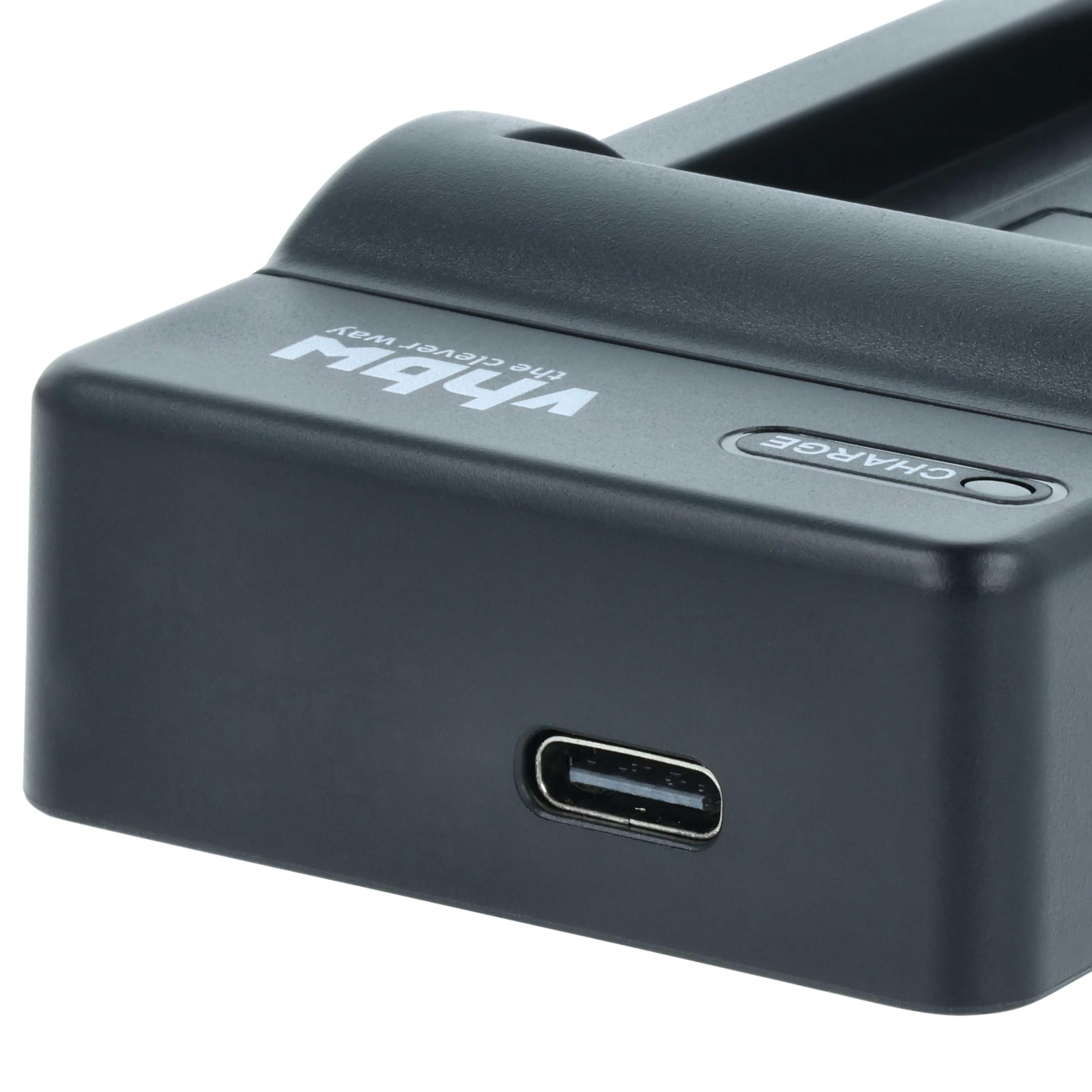 vhbw Ładowarka USB kompatybilna z Nokia BL-5C, BL-5CA, BL-5CB aparat cyfrowy, kamera, akumulator Action Cam - ładowarka