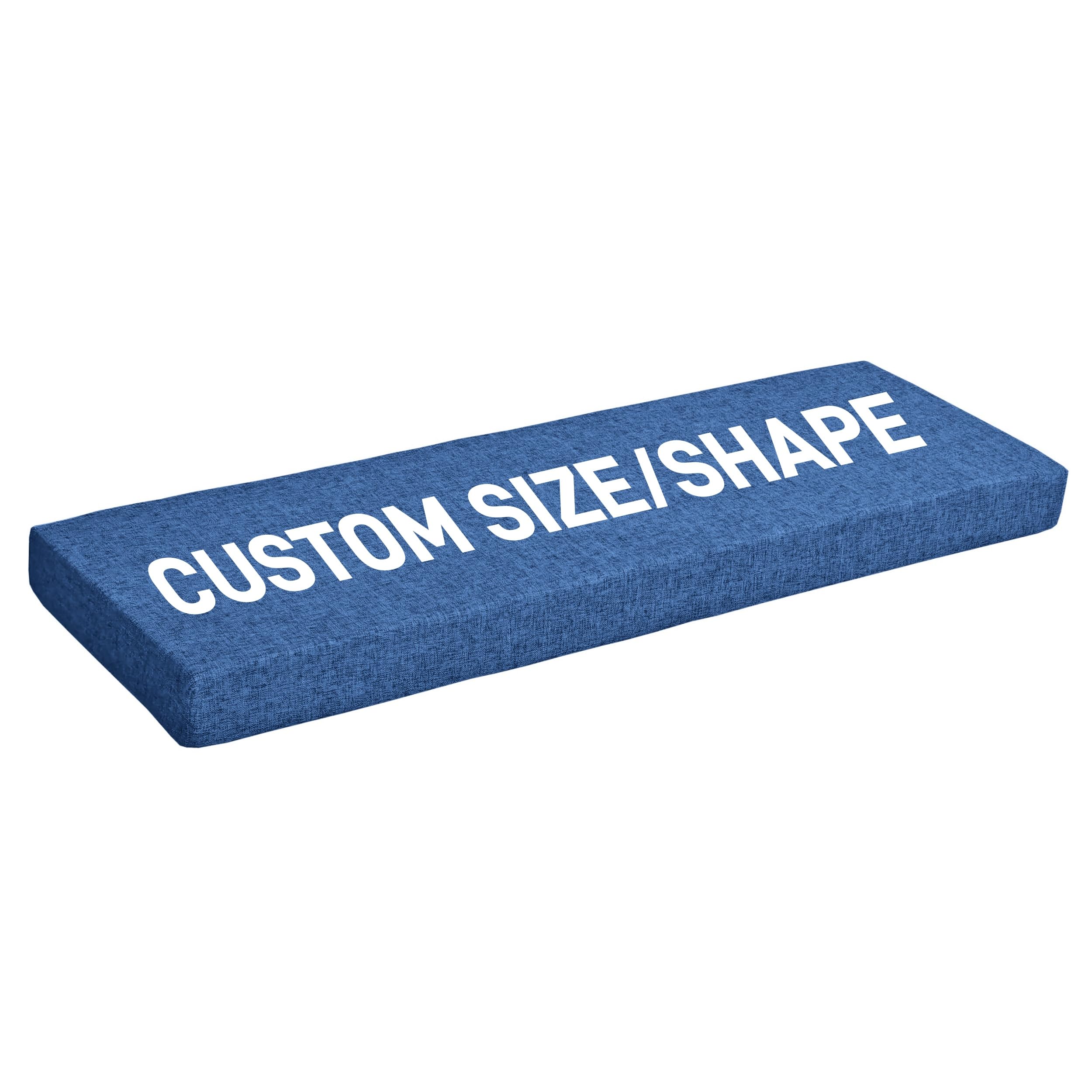 SINCERE Custom Window Seat Cushion Bench Pillow, Indoor Sofa Foam Cushion Replacement, Chair Pad, Cut to Size Daybed Mattress Pad, Bespoke Deep Seating, Fireplace Hearth Pad