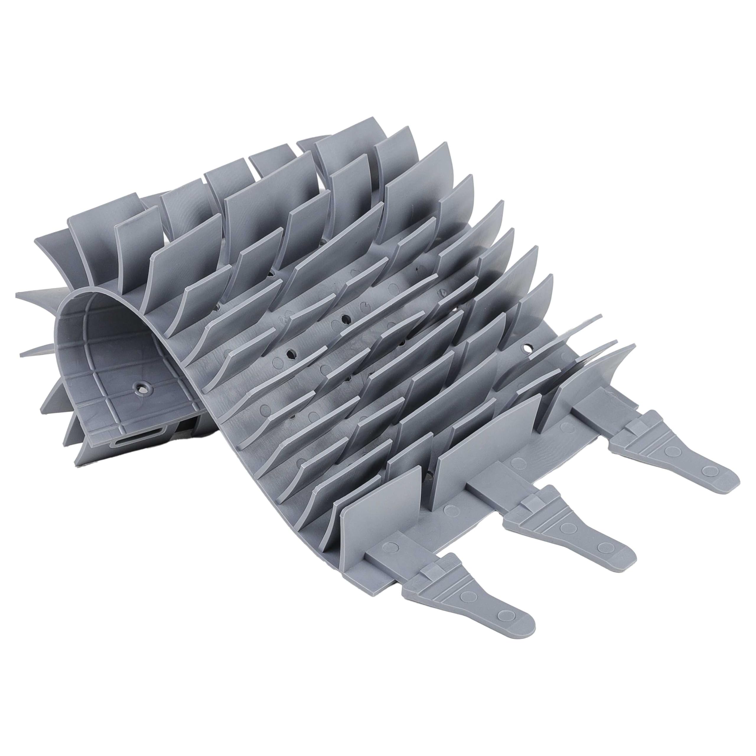 vhbw Cepillo reemplaza Zodiac R0962800 para Robot, Aspirador de Piscina - De Caucho, 24,5 x 13 x 3 cm