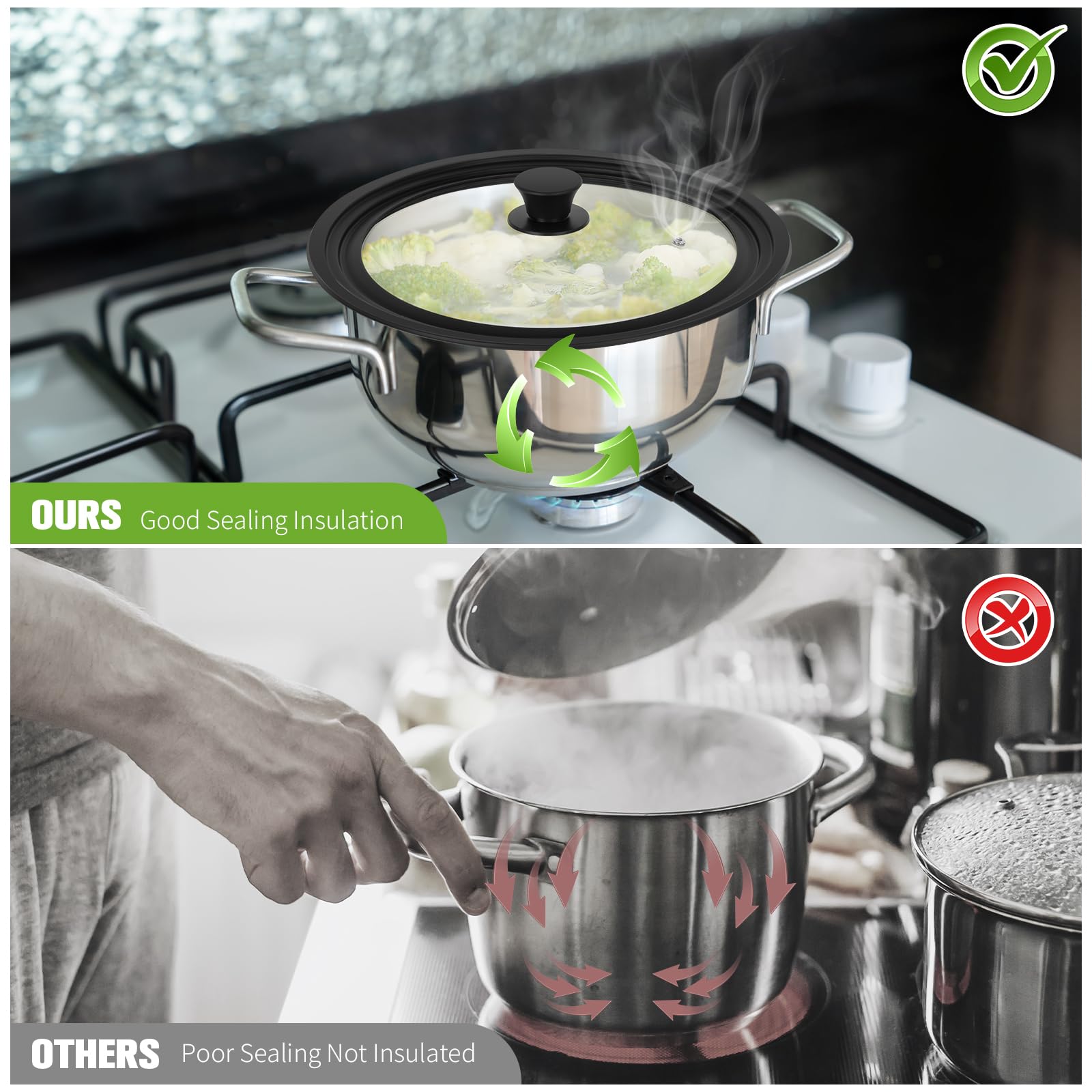 Couvercle Casserole Tefal Couvercles Pour Poêles - Couvercles Pour Poêles / Couvercles Pour Casseroles Et Couvercle Universel Silicone
