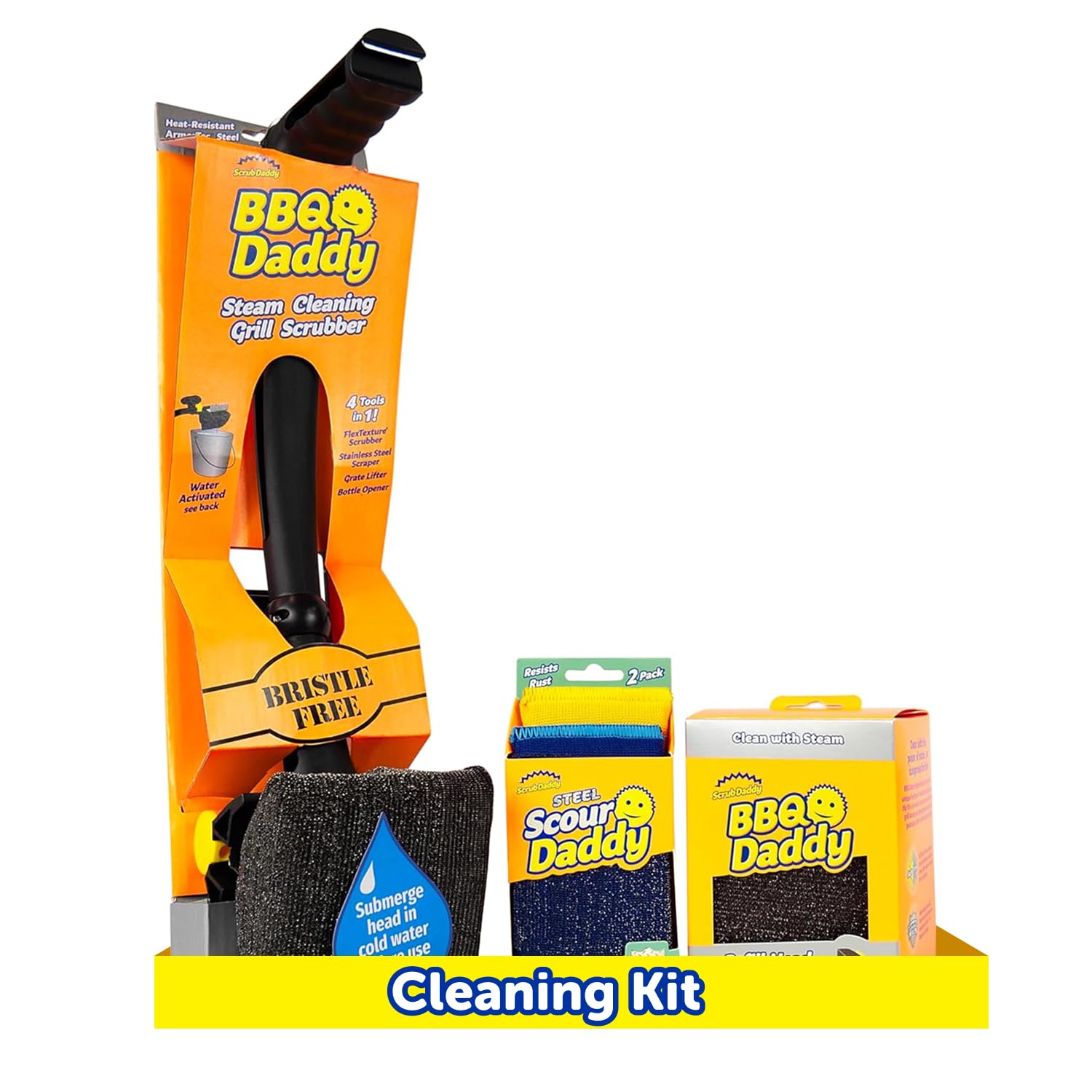 Scrub Daddy BBQ Daddy Grill Cleaner Kit
