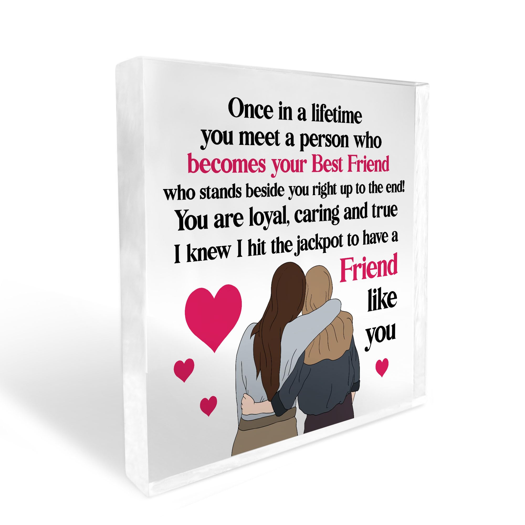 Red Ocean Friend Gift For Birthday Christmas Plaque Best Friend Gift Friendship Sign Gift For Her Best Friend Gift Ideas