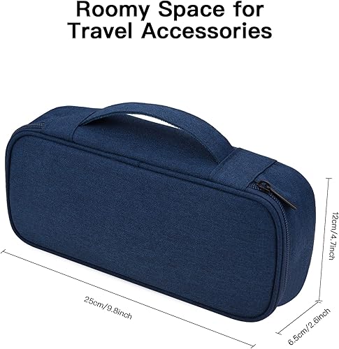 Miniatura 2 de Organizador de artículos electrónicos, bolsa de transporte para artículos esenciales de viaje, para cable, cable de carga, disco duro externo, banco