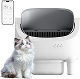 JUMMICO Smart Self-Cleaning Cat Litter Tray – Automatic Cat Litter Box with Health Monitor & Odour Control, 12L XL Capacity (15 Days), Ultra-Quiet & Safe for All Cats (1.5-15kg) - 1