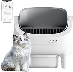 JUMMICO Smart Self-Cleaning Cat Litter Tray – Automatic C…