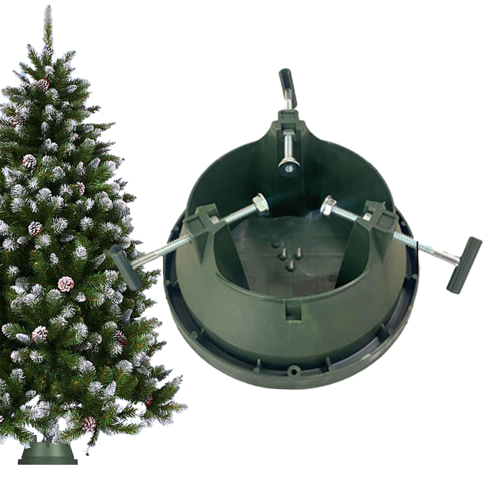 Base de Support pour Sapin de Noël Réservoir d'eau réglable, | Support rond Pour Noël, maison, fête, intérieur, extérieur, salon, chambre, jardin, cour