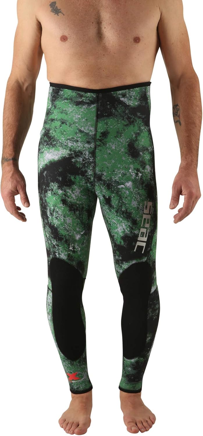 Seac Ghost, High-Waisted Pant in 5 mm Ultrastretch Neoprene for Freediving and Spearfishing : Sports & Outdoors