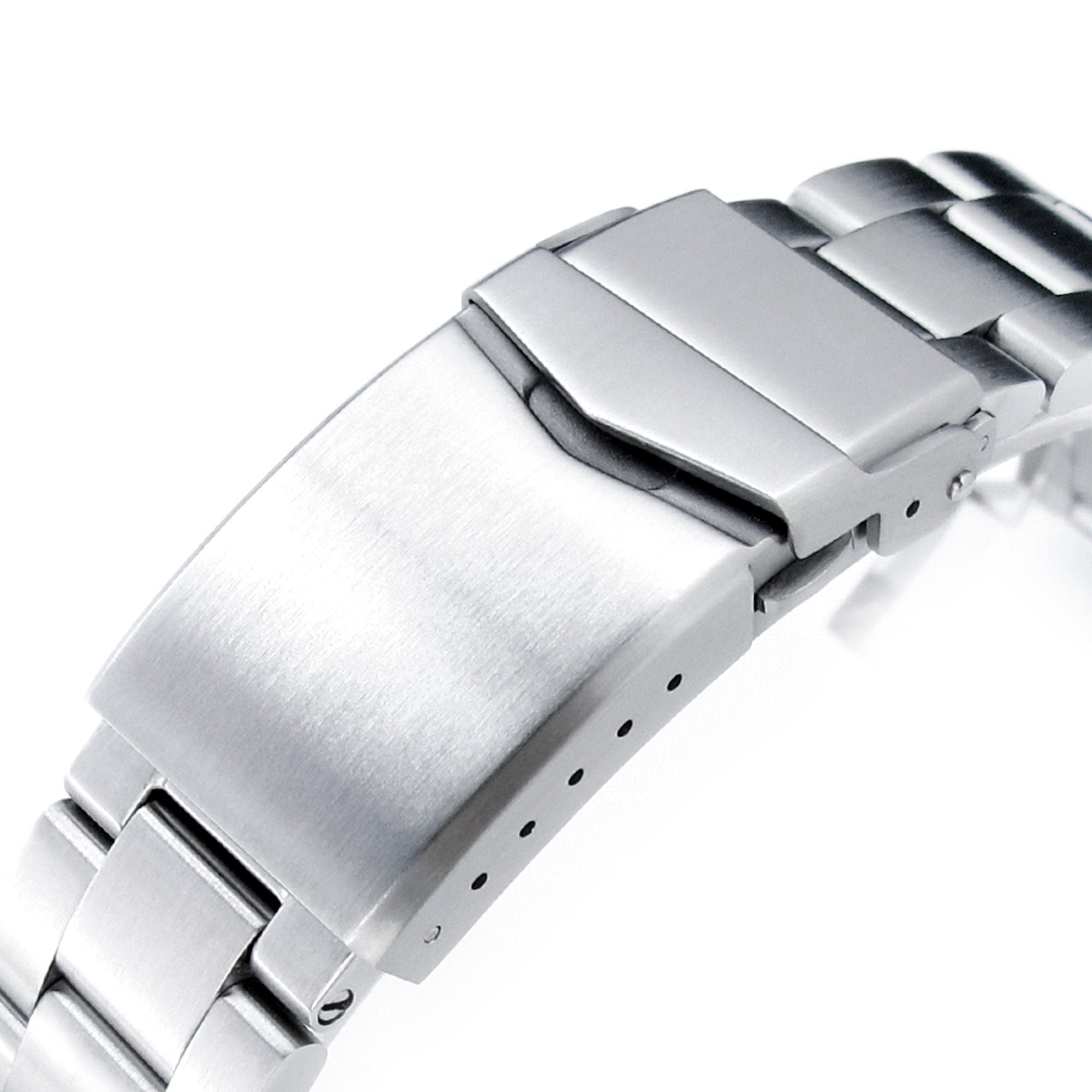 MiLTAT 20 mm Super-O Boyer Bracelet de montre en métal compatible avec Seiko 5 40 mm SRPE51