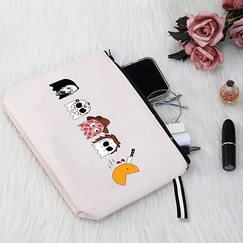 Miniatura 2 de Bolsa de cosméticos de Halloween, bolsas de maquillaje para mujer, bolsa de maquillaje de Halloween con cremallera, estuche de belleza, bolsa de