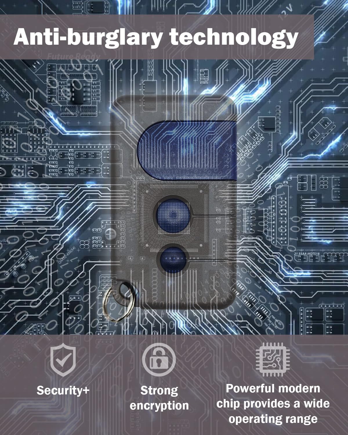 for 41A5021 41A5389 41A5483 41A5507 041A5629 41A5635A 41A4315-7C 41D4674-10H HBW1127 HBW1255 for LiftMaster Chamberlain Sears Craftsman Garage Door Opener Remote (2 Pack)