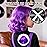 Byhoo Purple Temporary Hair Color Dye for Dark Hair, 90 ml, Cream Format, Fashionable Color, Suitable for Kids Party, Cosplay, Easy to Apply, Safe and Harmless Formula