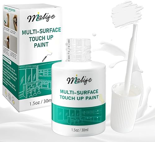 Pintura de retoque multisuperficie, impermeable y de secado rápido, botella con cepillo, para reparaciones de electrodomésticos y hogares, paredes,