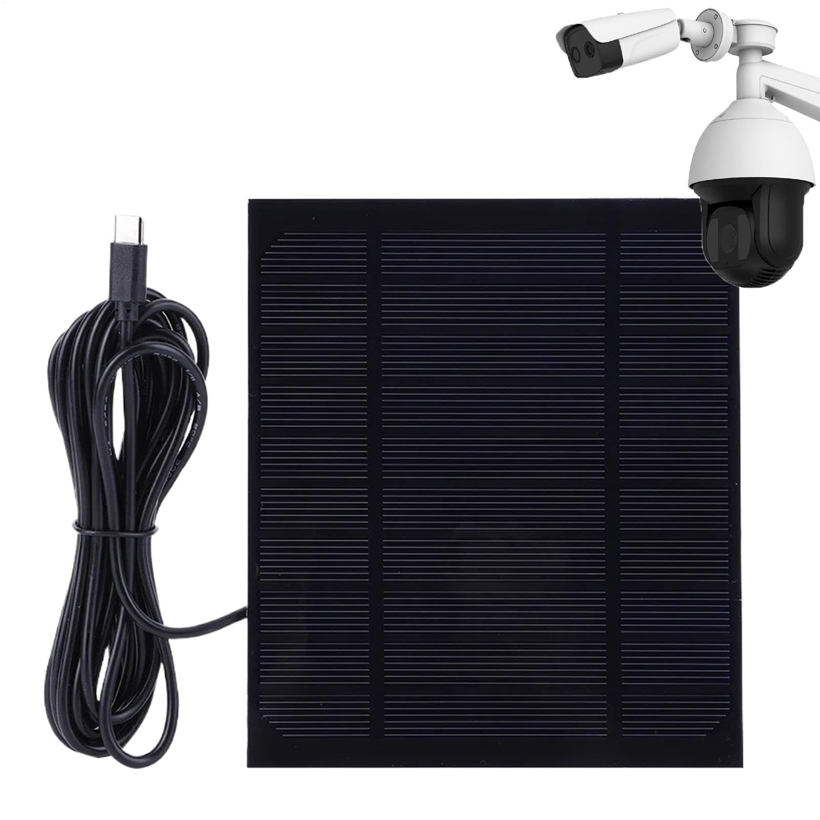 Panel solar USB Tipo-C que mantiene tus luces de jardín siempre activas