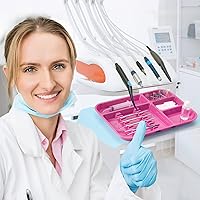 Vista 7 de JMU Bandejas de instrumentos dentales autoclavables de plástico divididas y separadas de 13.25" x 9.75" Tamaño B, Bandejas de configuración dental