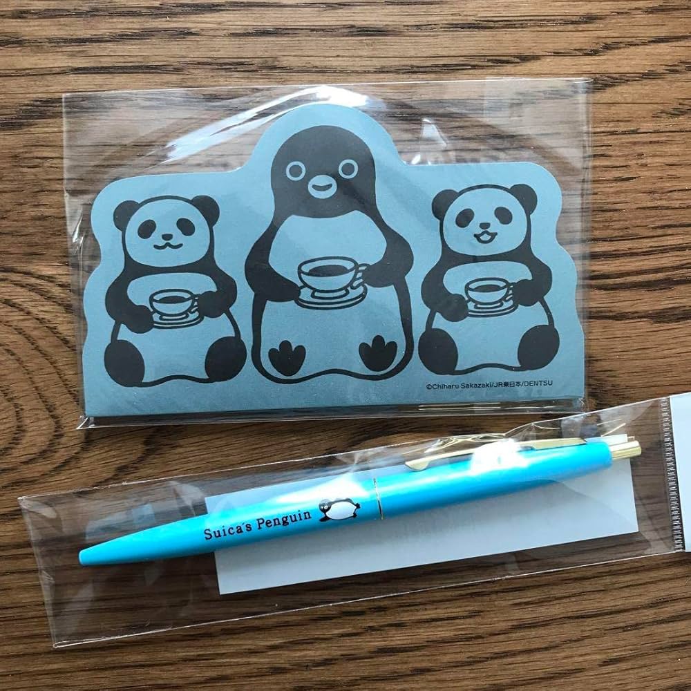 Amazon.co.jp: Suicaのペンギン ハミングカフェ 限定 メモ帳 Bic