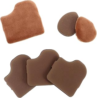 STOBAZA Mini Velvet Makeup Puff 6pcs, Soft Fl...