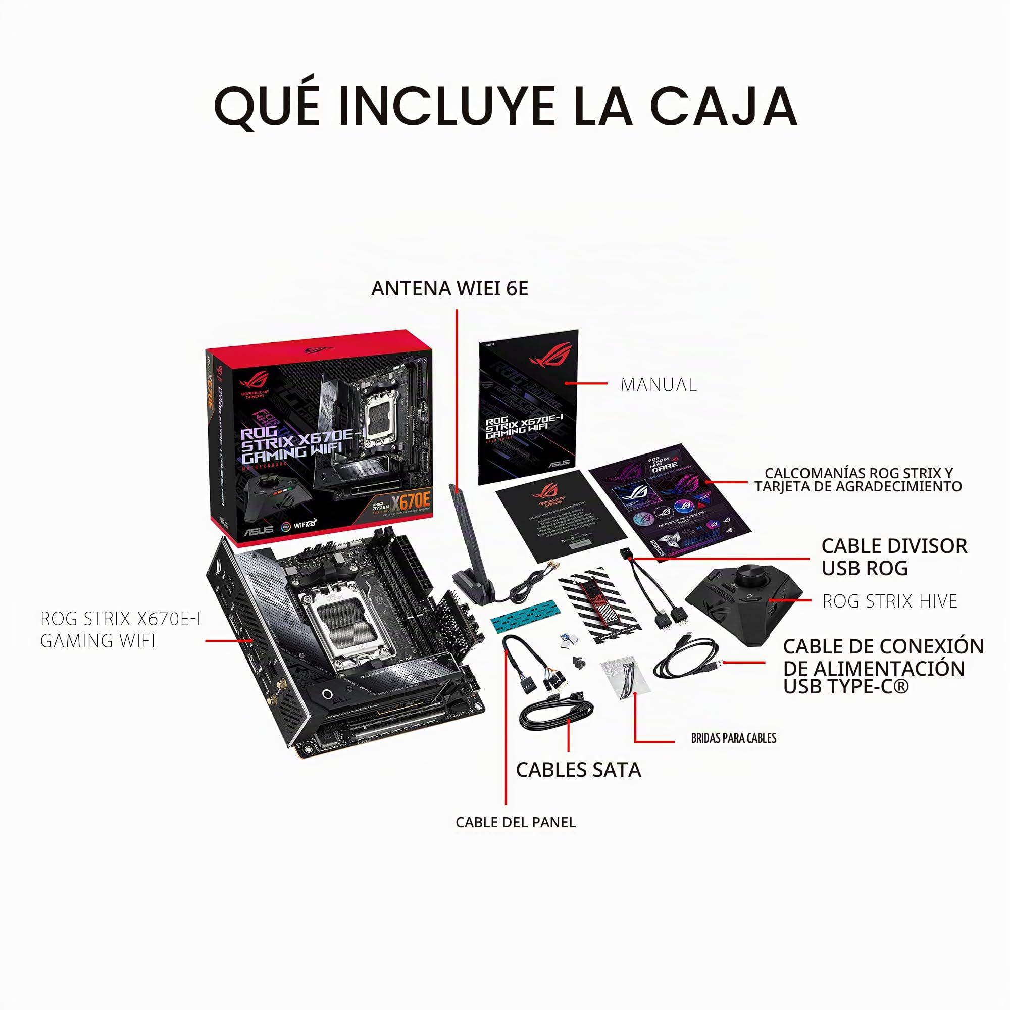 Amazon.com: ASUS ROG Strix X670E-I Gaming WiFi AMD X670 AM5 Ryzen