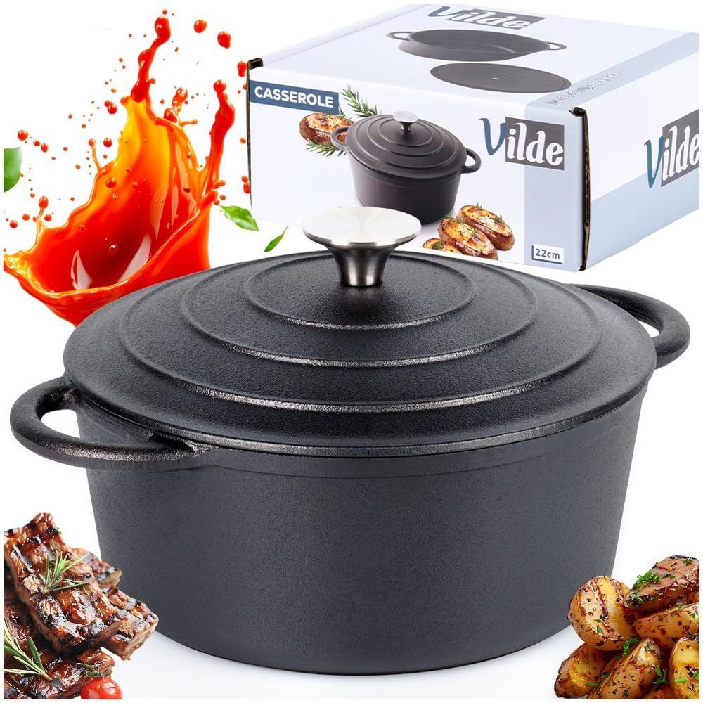 Casseruola con coperchio in ghisa CAST LINE 22 cm, 2,6 l