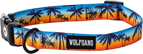 Wolfgang Collar de entrenamiento ajustable de alta calidad para perros pequeños, medianos y grandes, fabricado en Estados Unidos, estampado de