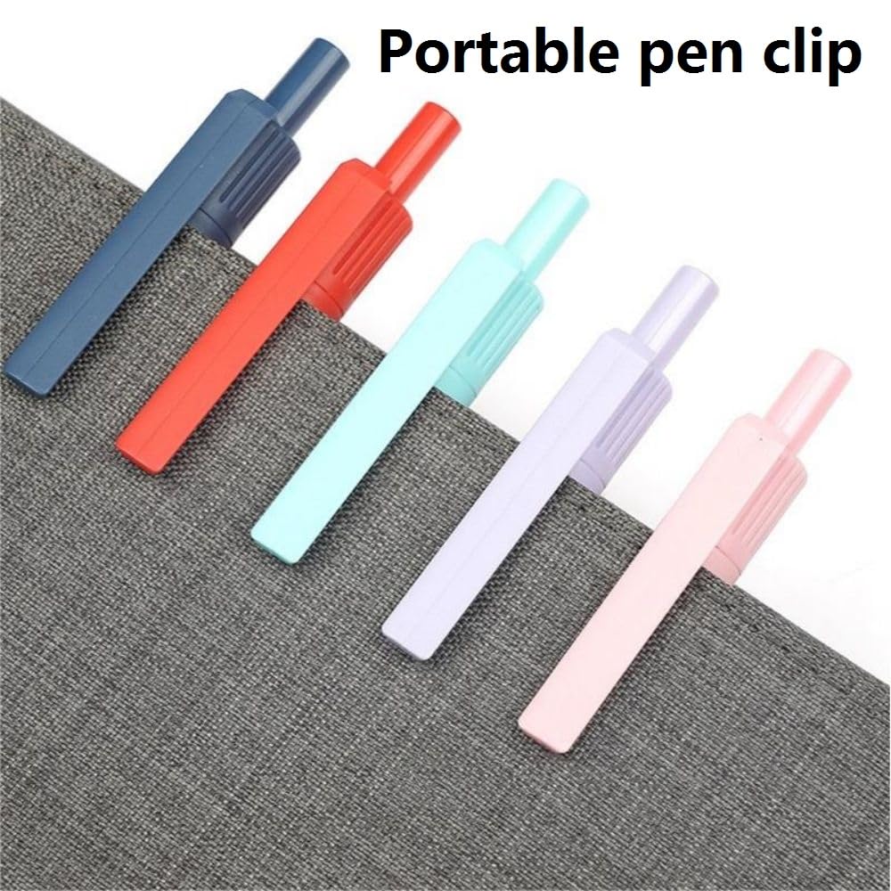 ZTUOK Penne gel per ragazze e donne, 5 penne retrattili con inchiostro nero ad asciugatura rapida da 0,5 mm, a punta fine, con motivo a cuore, per