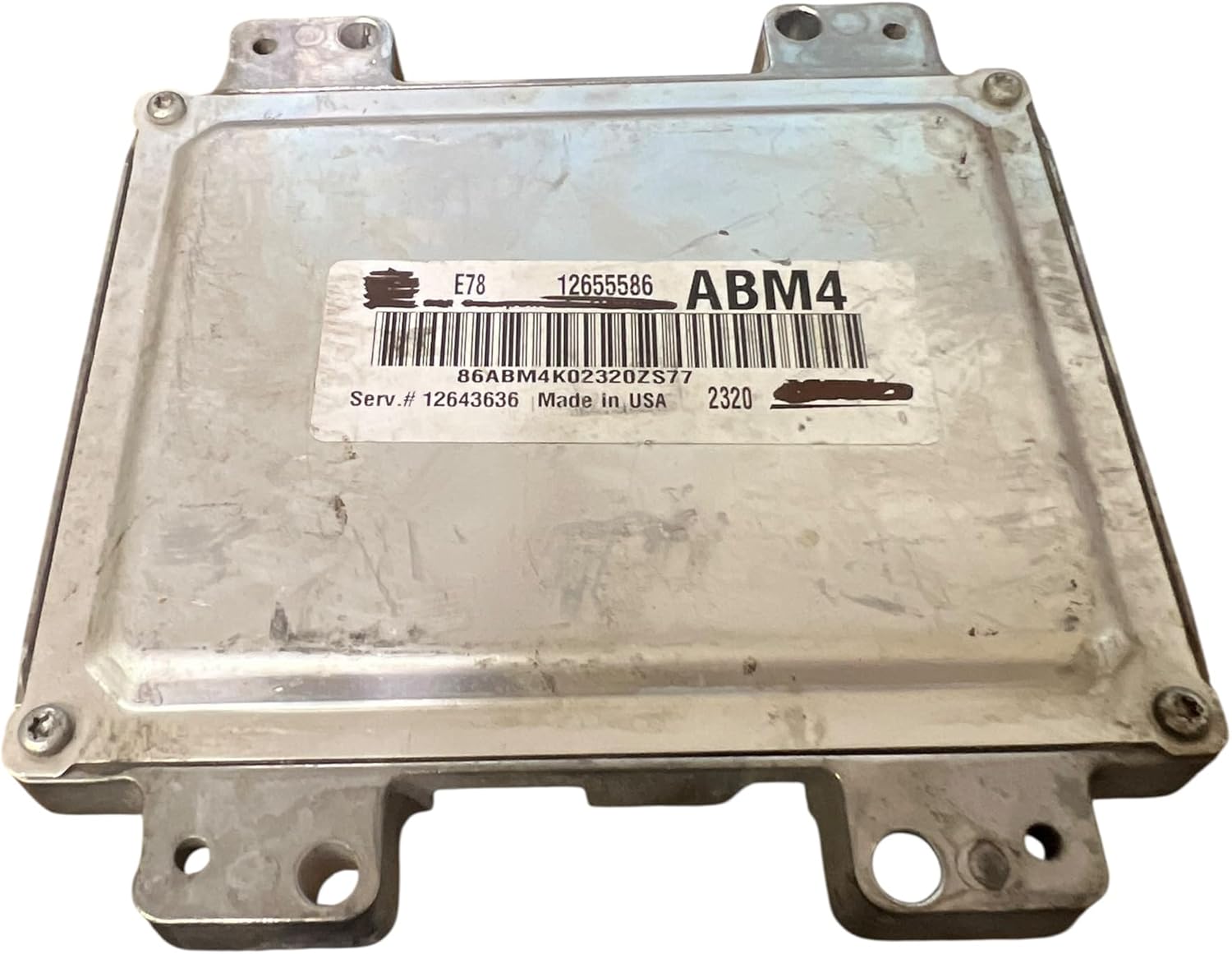 2012-2013-2014-2015-2016 Compatible with Chevrolet Cruze Impala ECM Engine Computer Control Module 12655586 ABM4 Used May Needs to Be Programmed
