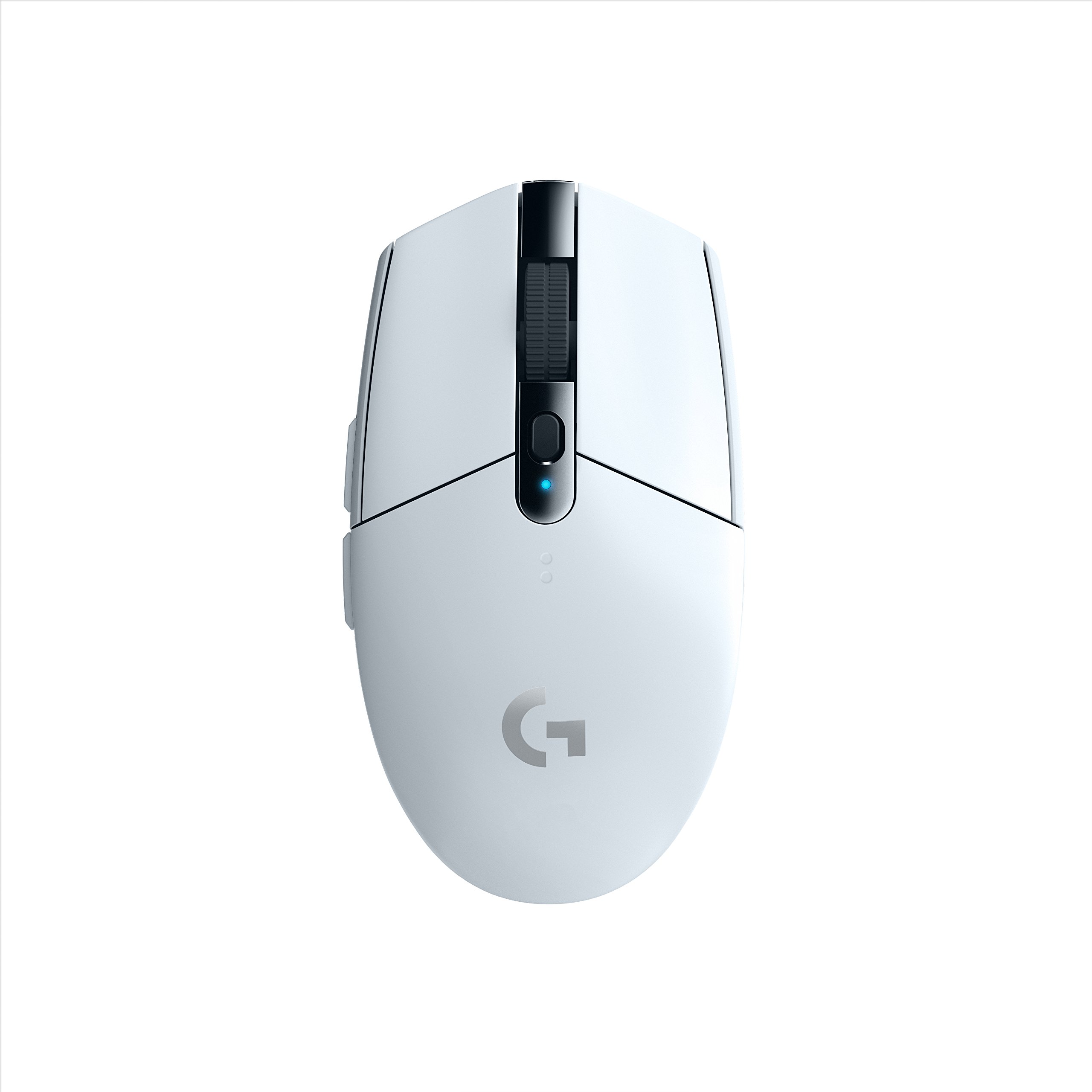 Logitech G305 Lightspeed Wireless Gaming Mouse, HERO Sensor, 12,000 DPI, Lightweight, 6 Programmable Buttons, 250h Battery Life, On-Board Memory, Compatible with PC / Mac - White