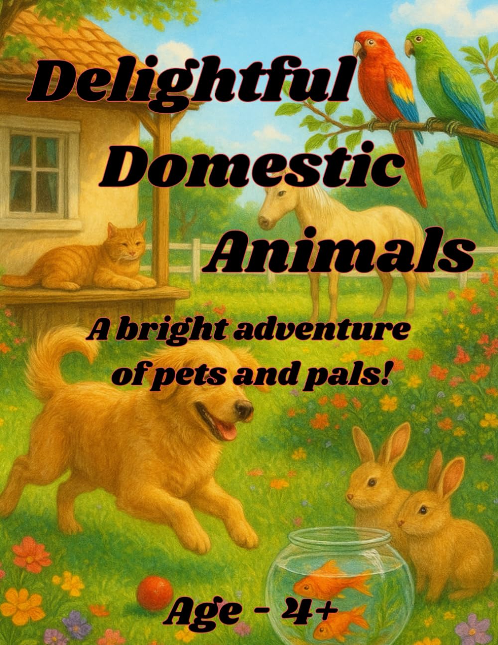 Delightful Domestic Animals: A bright adventure of pets and pals!