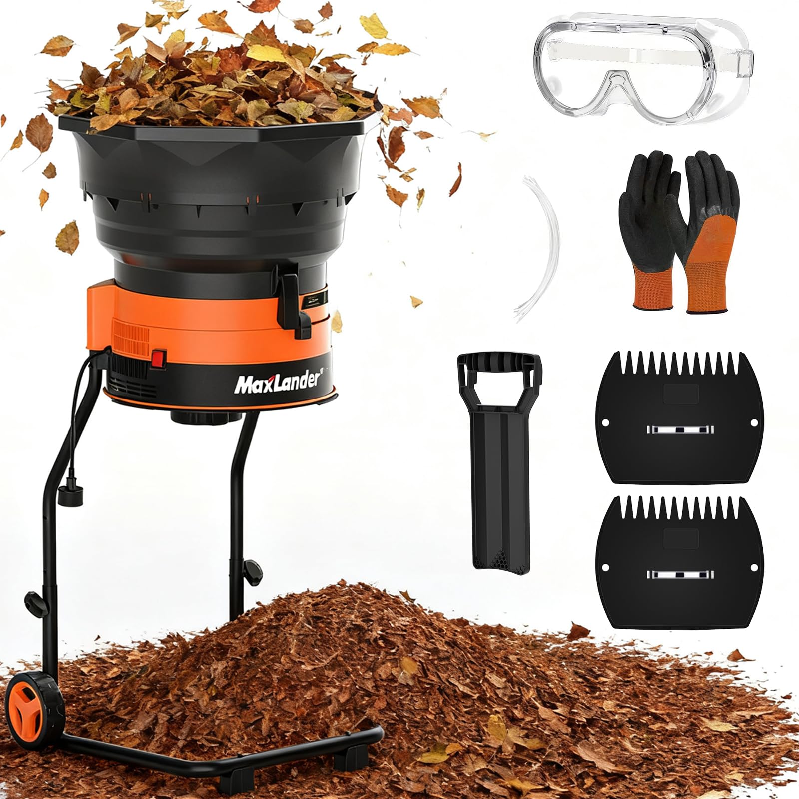 MAXLANDER 15A Electric Leaf Shredder 1