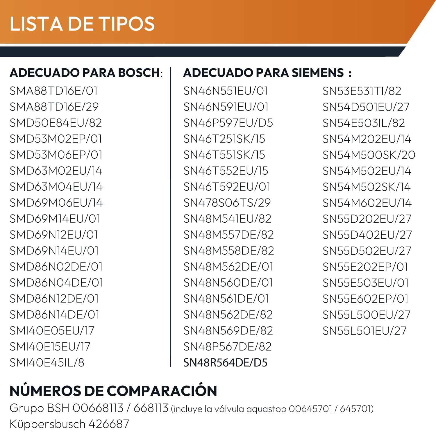 Kenekos - Manguera Aquastop de 1,68 m compatible con lavavajillas Bosch Siemens iQ300 iQ500 iQ700 SuperSilence, tipo BITRON tipo 88 3/4 pulgadas, alternativa para 00668113/668113