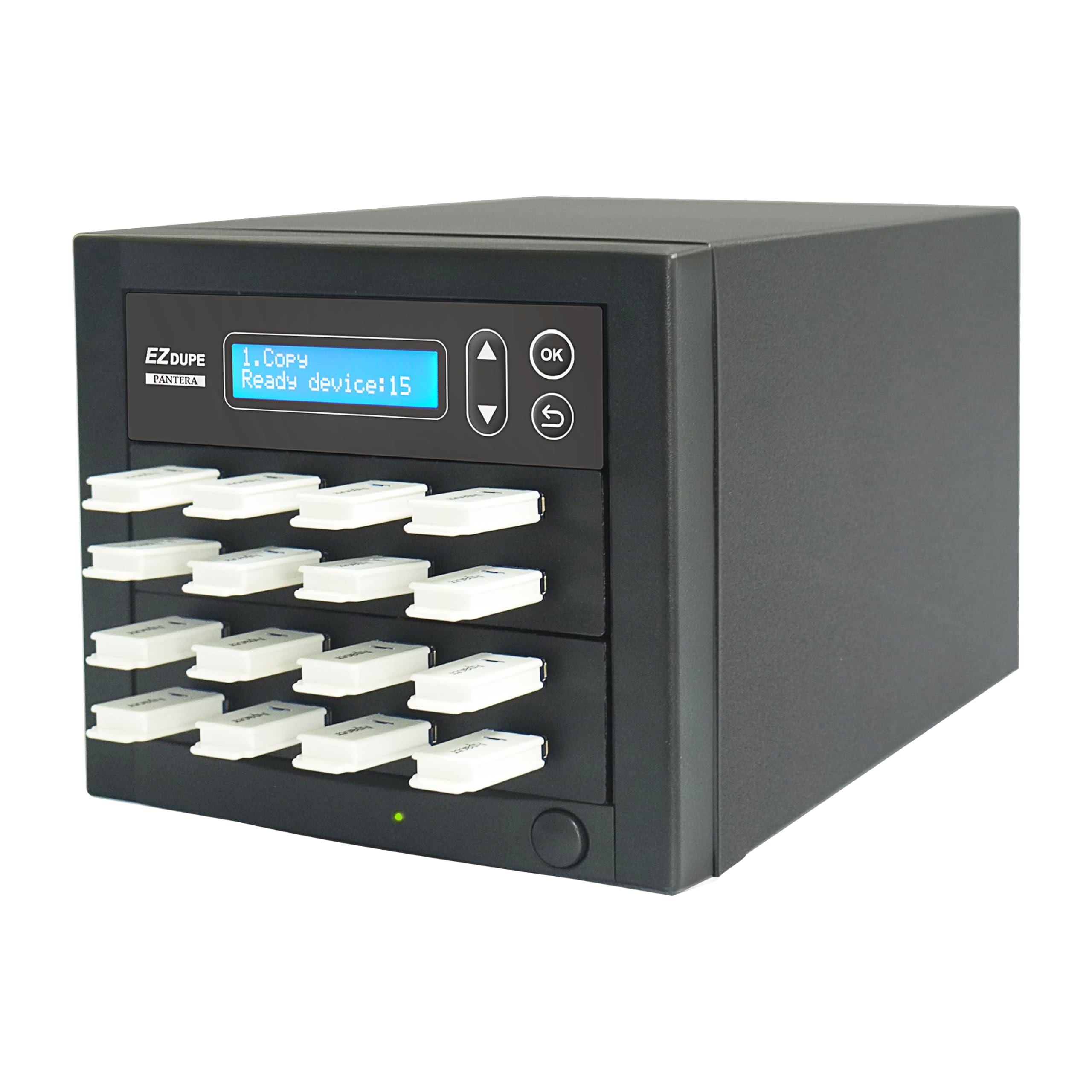 EZ DUPE Duplicateur de Clé USB à 15 Ports Cibles - Duplicateur et Effaceur Autonome de Clé USB (USB Pantera)