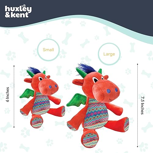 Miniatura 6 de Huxley & Kent para perros Dragón bola de fuego (pequeño) Juguete navideño para perros con chirriador Regalo divertido para perros Divertido,