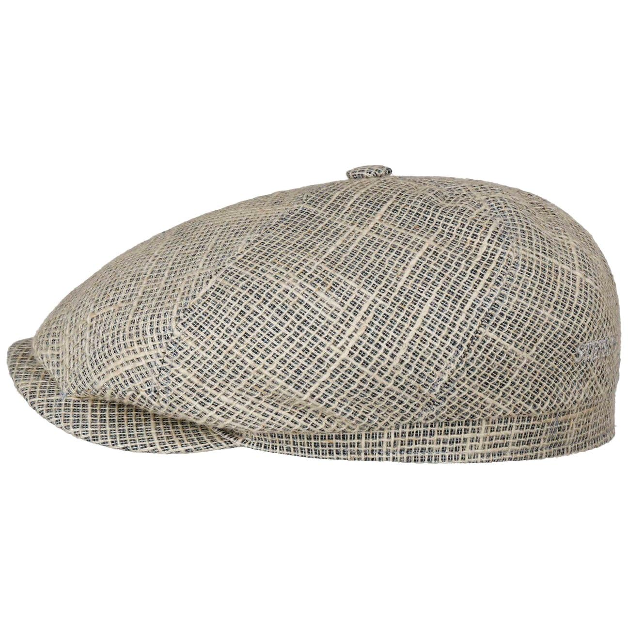 Stetson Sustainable Linen Mix 6 Panel Gorra Gatsby Hecho en UE Hombre Primavera Verano