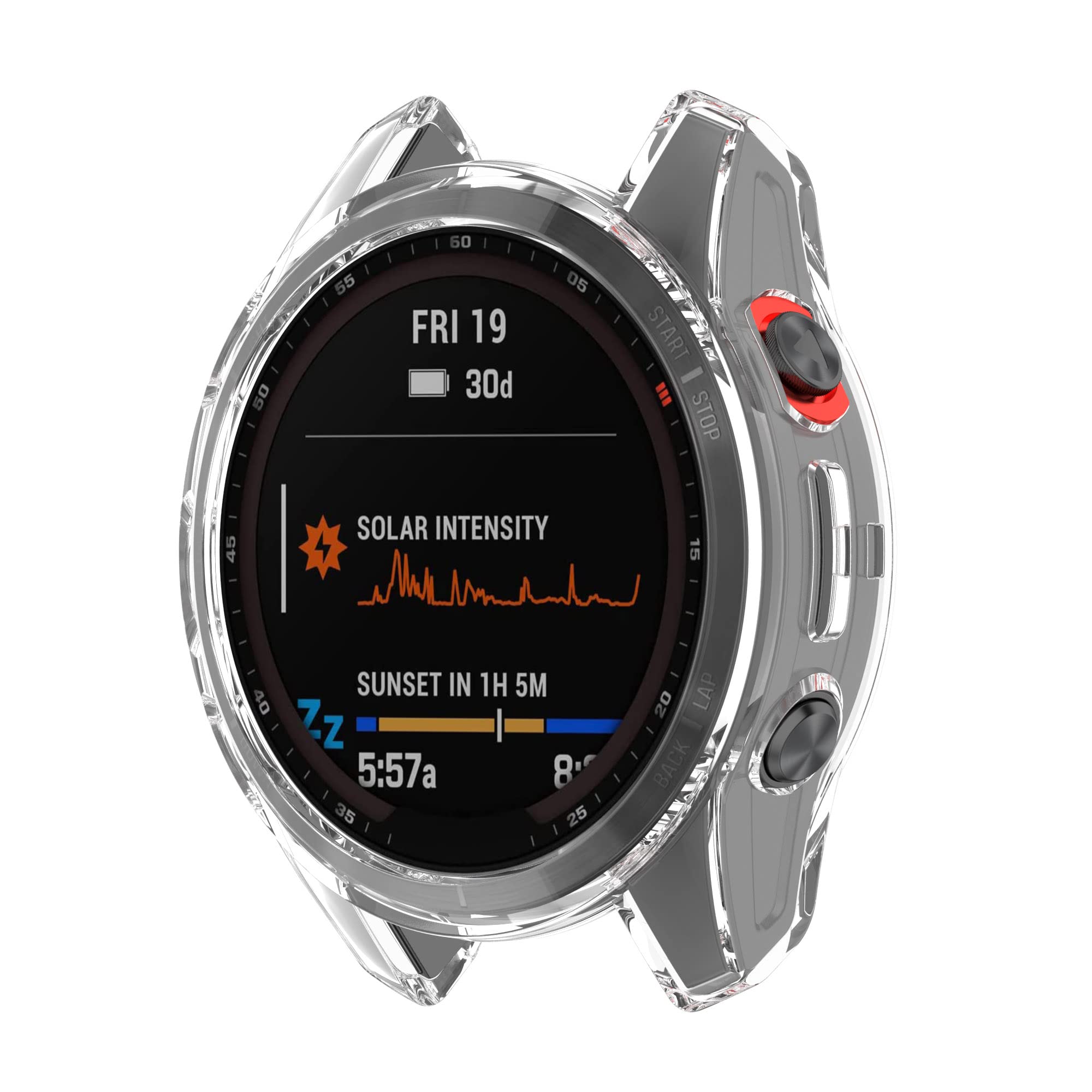 Custodie Protettive Garmin Fenix 5/5 Plus - 3 Cover In Silicone Nero Antiurto - Foto 2