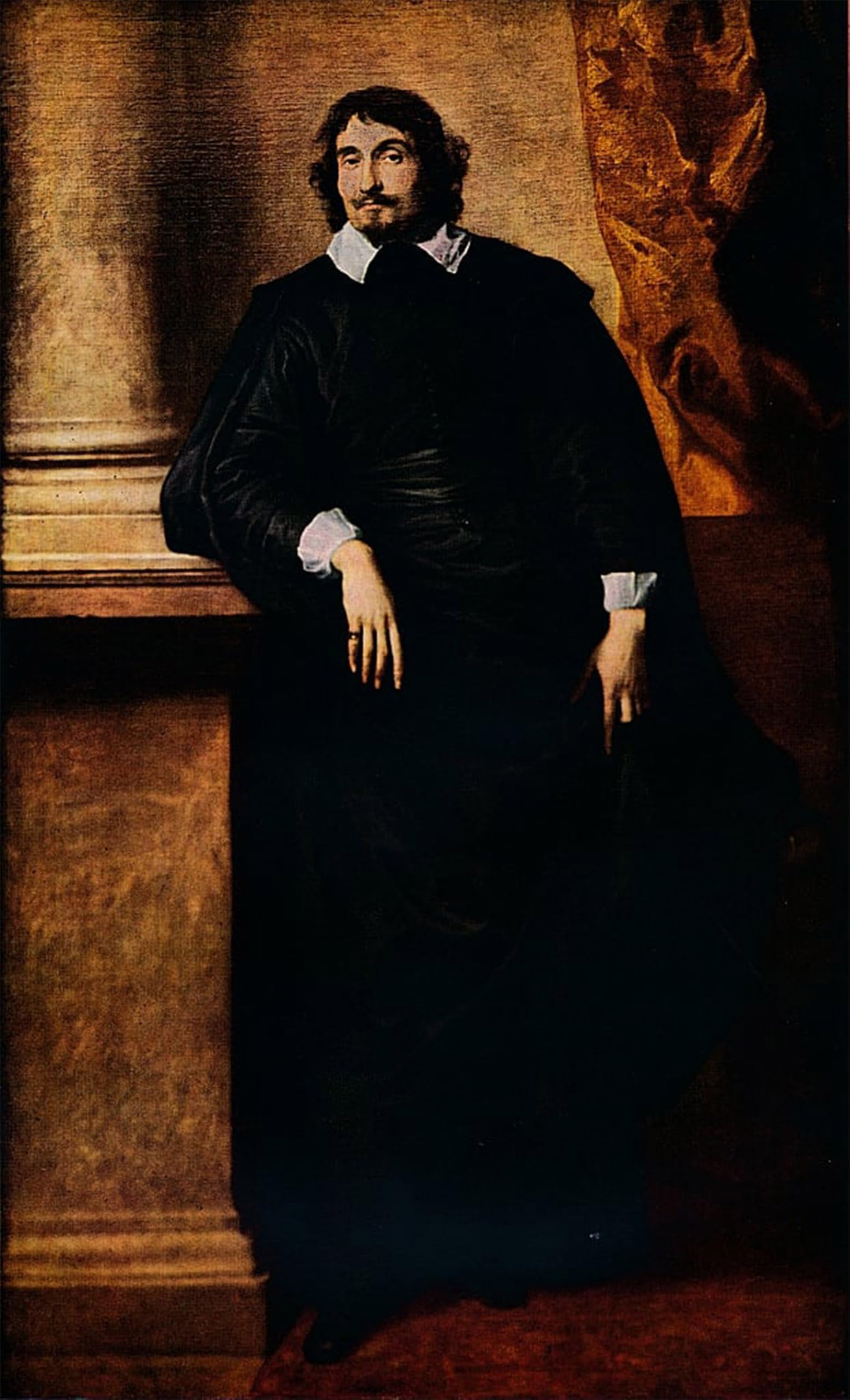POSTERIIk Famous Modern Artwork Art Mural Portrait of the Abbe Scaglia by Van Dyck Oil Paintings Pictures for Home Decor 60x90cm