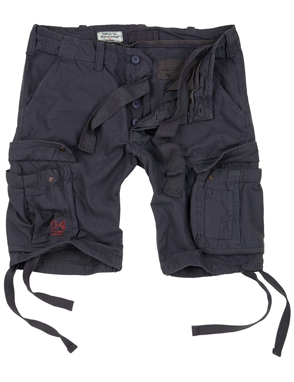 Surplus Raw Vintage Airborne Vintage Herren Cargo Shorts, Anthrazit, L