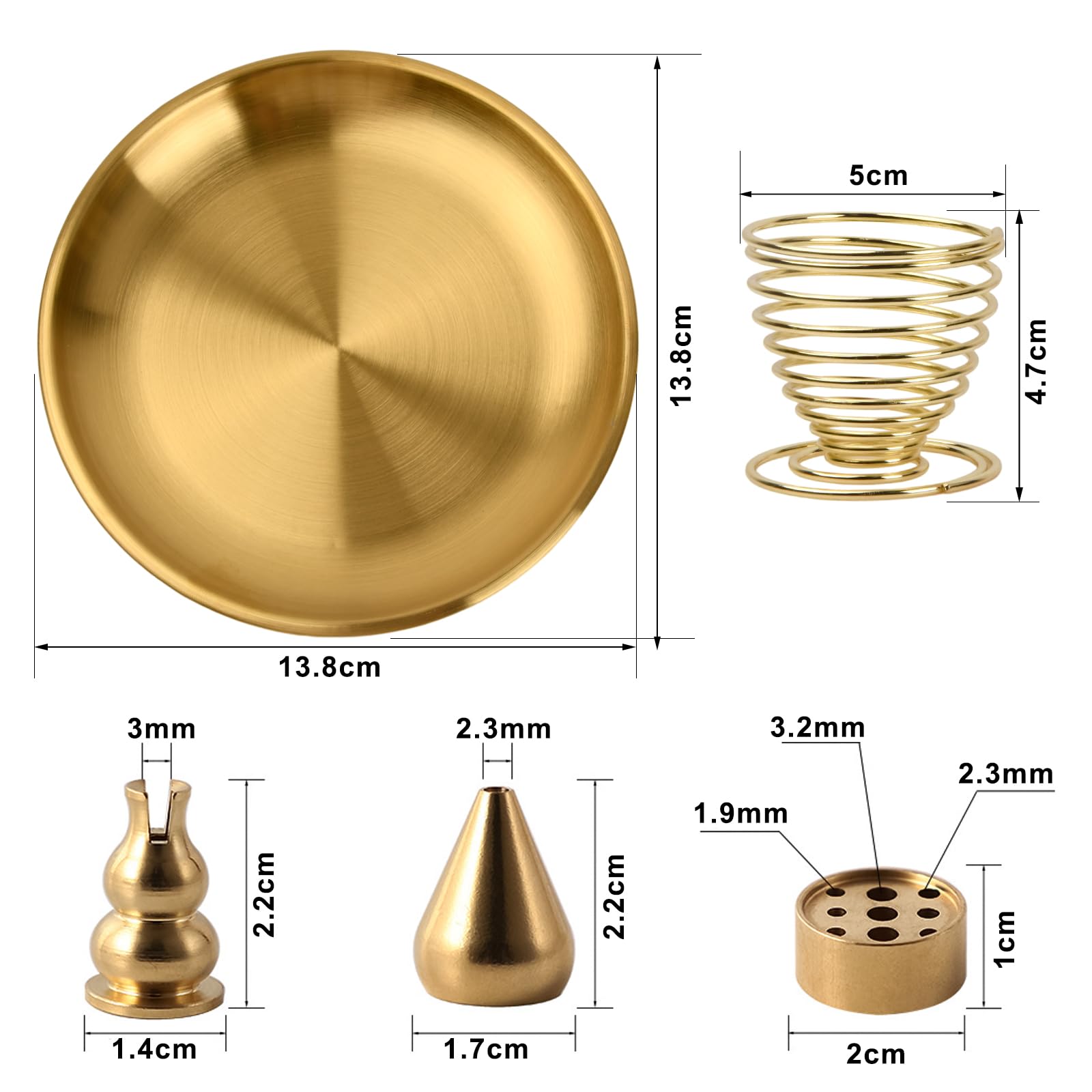 Amazon.co.jp: 5イン1 香炉 パロサント 受け皿 セージ 皿 お香