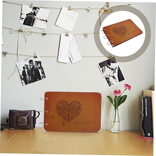 Miniatura 4 de ABOOFAN 1pc 30 Álbum de Fotos Libro de Visitas Conmemorativo Libro de Fotos de Gran Capacidad Libro de Diy Álbum de Invitados de Boda Libros de