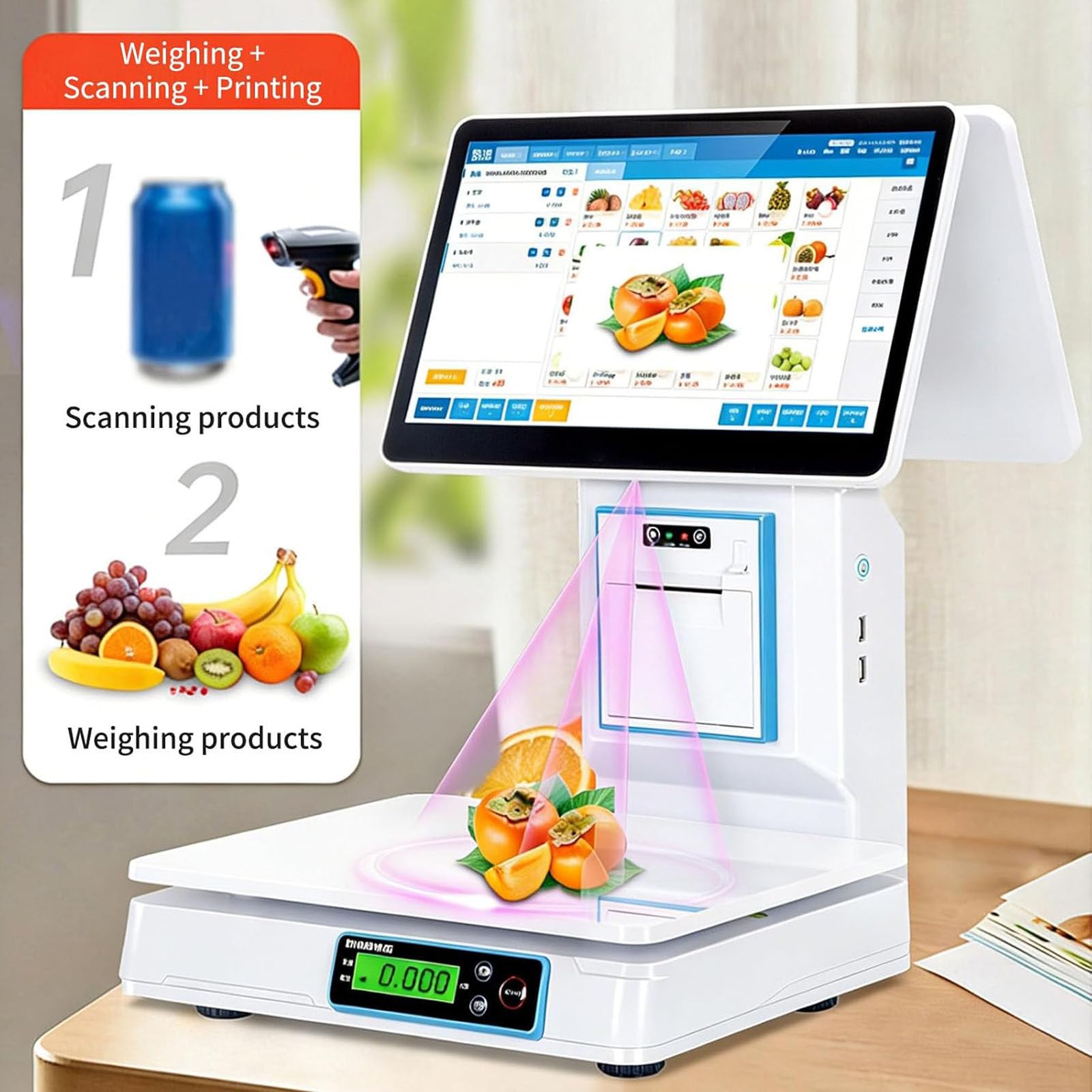 Elektroniczna kasa fiskalna, system POS z ekranem dotykowym 15,6" Singlescreen