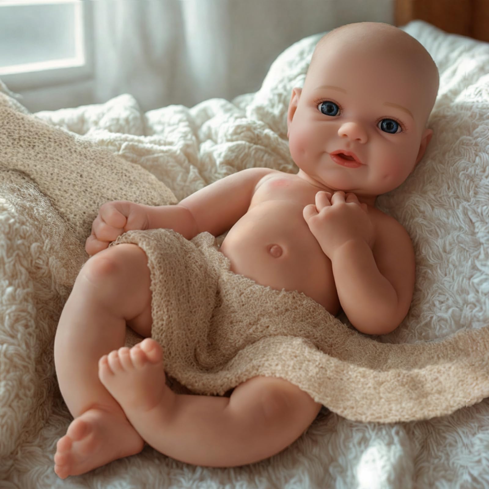 BABESIDE Bambole Reborn Da 16 Pollici Con Corpo Intero In Silicone - Realizzate In Morbido Silicone E Ponderate Per Sentirsi Come Un Vero Bambino