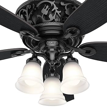 まんけん Hunter 59545 Promenade Modern Gloss Black LED 54