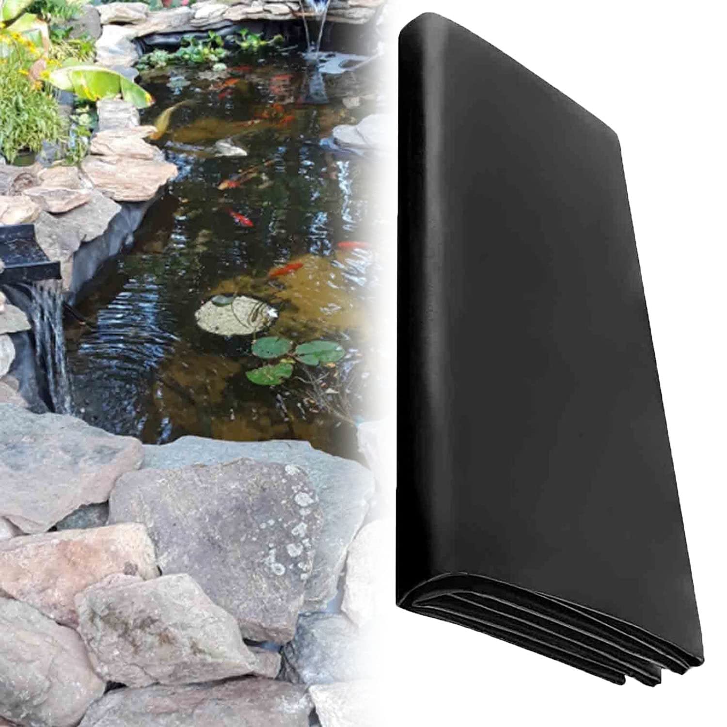 Buy HPDONM Pond Liner Underlay, HDPE Polythene Sheeting Roll Heavy Duty
