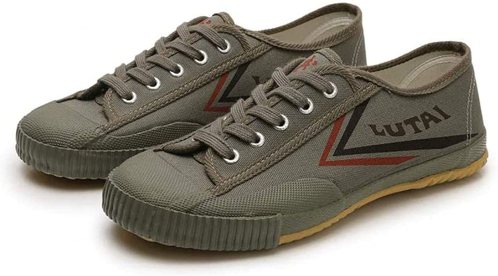 Zapatos de Artes Marciales Profesionales Zapatos de Kung Fu Zapatos Deportivos Adultos Transpirables,ArmyGreen-EU41