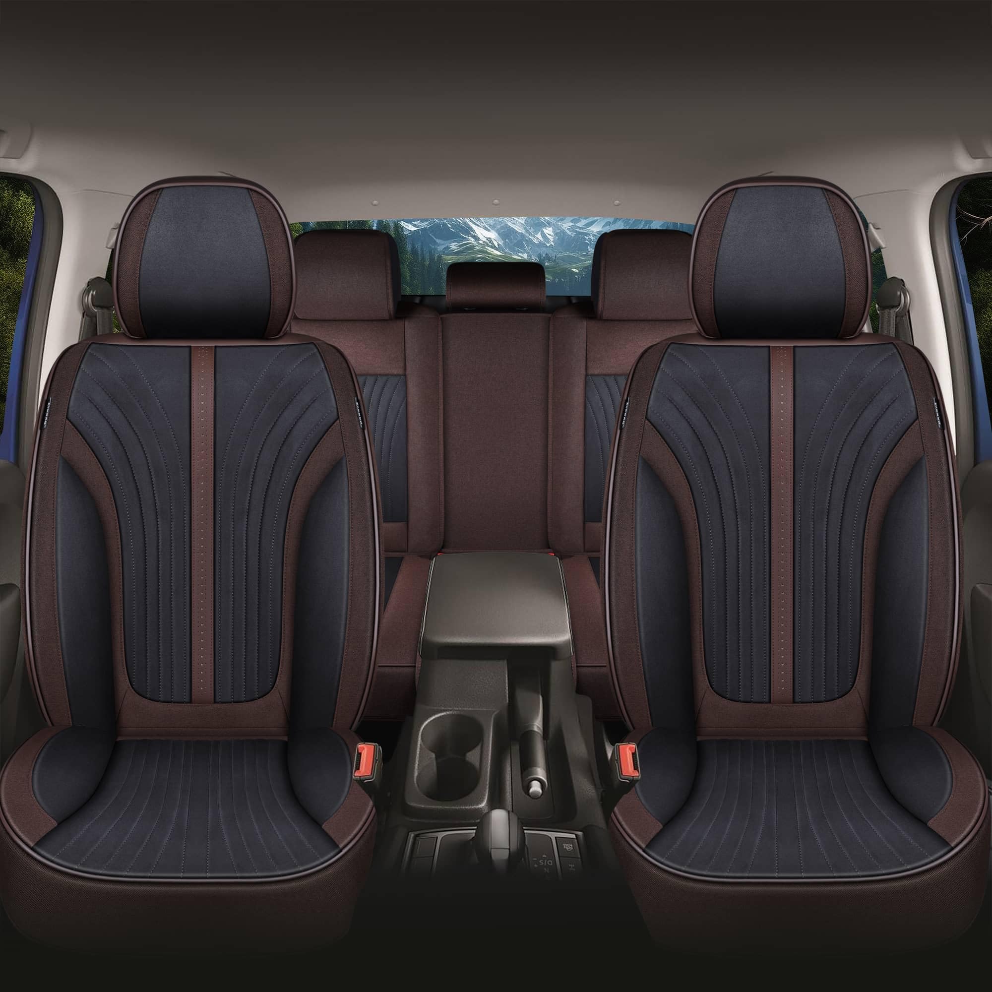 BREMER SITZBEZÜGE Coprisedili compatibili con BMW I4 conducente e passeggeri dal 2021 P824 grigio/blu
