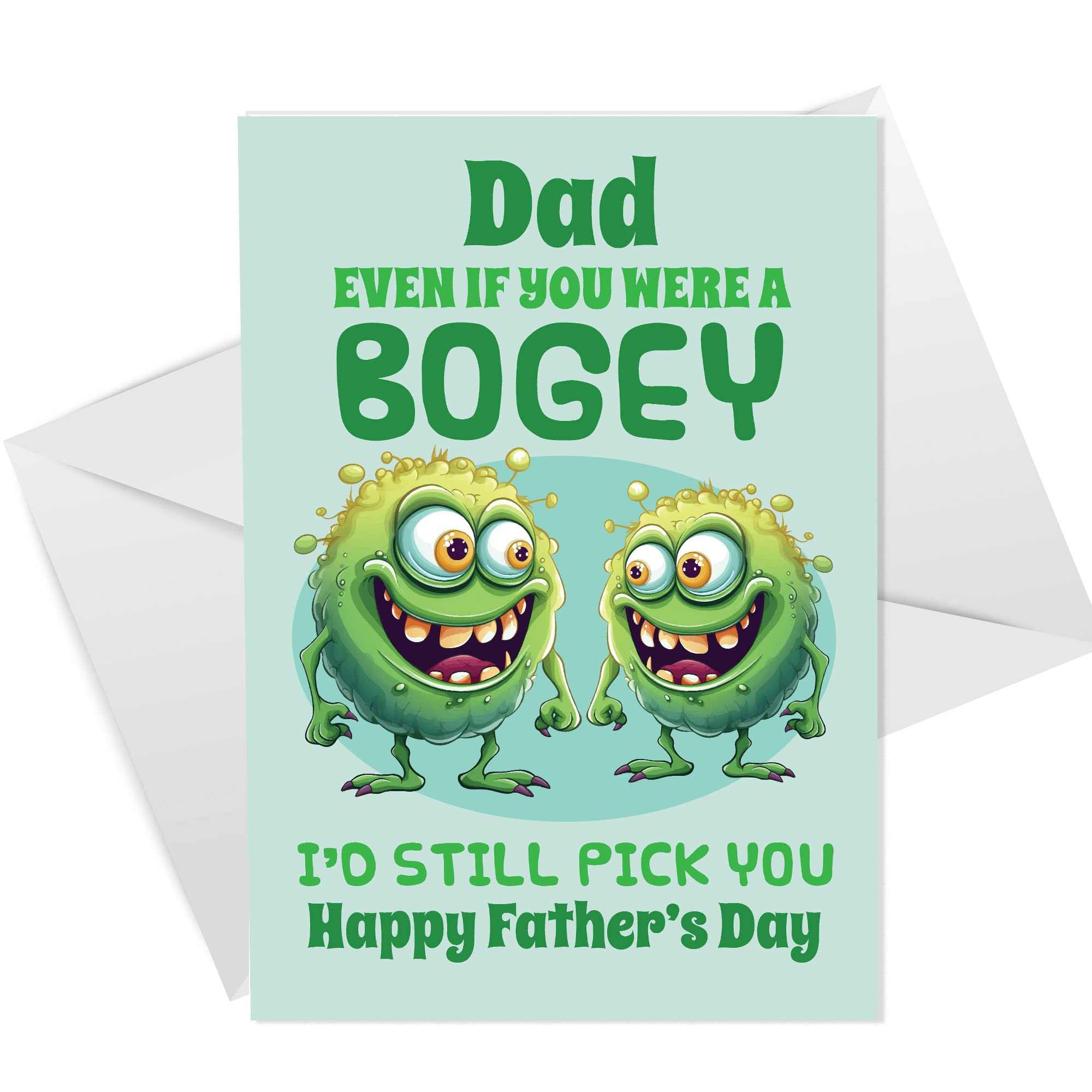 RED OCEAN Fathers Day Card - Funny Happy Father's Day Cards - Still Pick You - Funny Joke Humour Card For Dad - Funny Fathers Day Card From Daughter Son