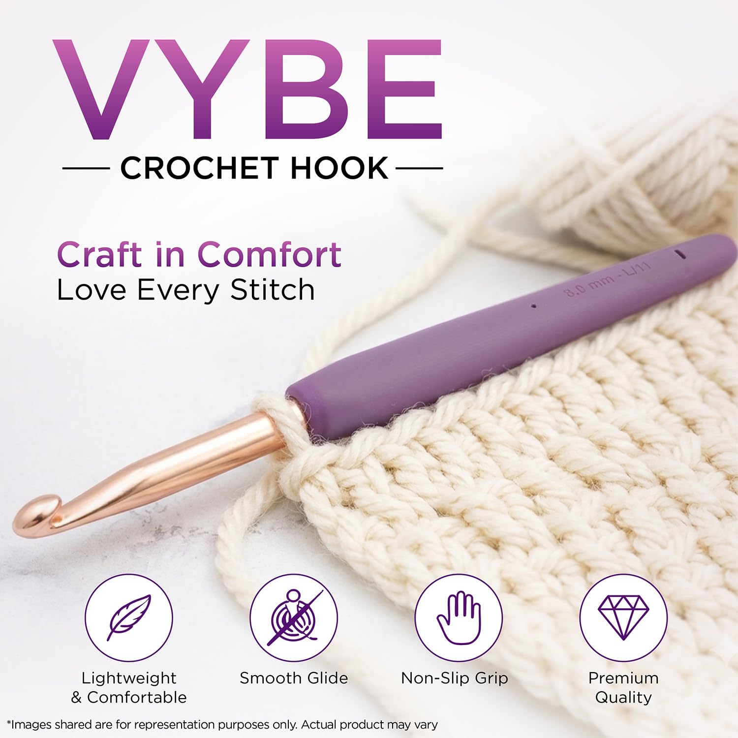 KnitPro Set di uncinetti Vybe - Grande