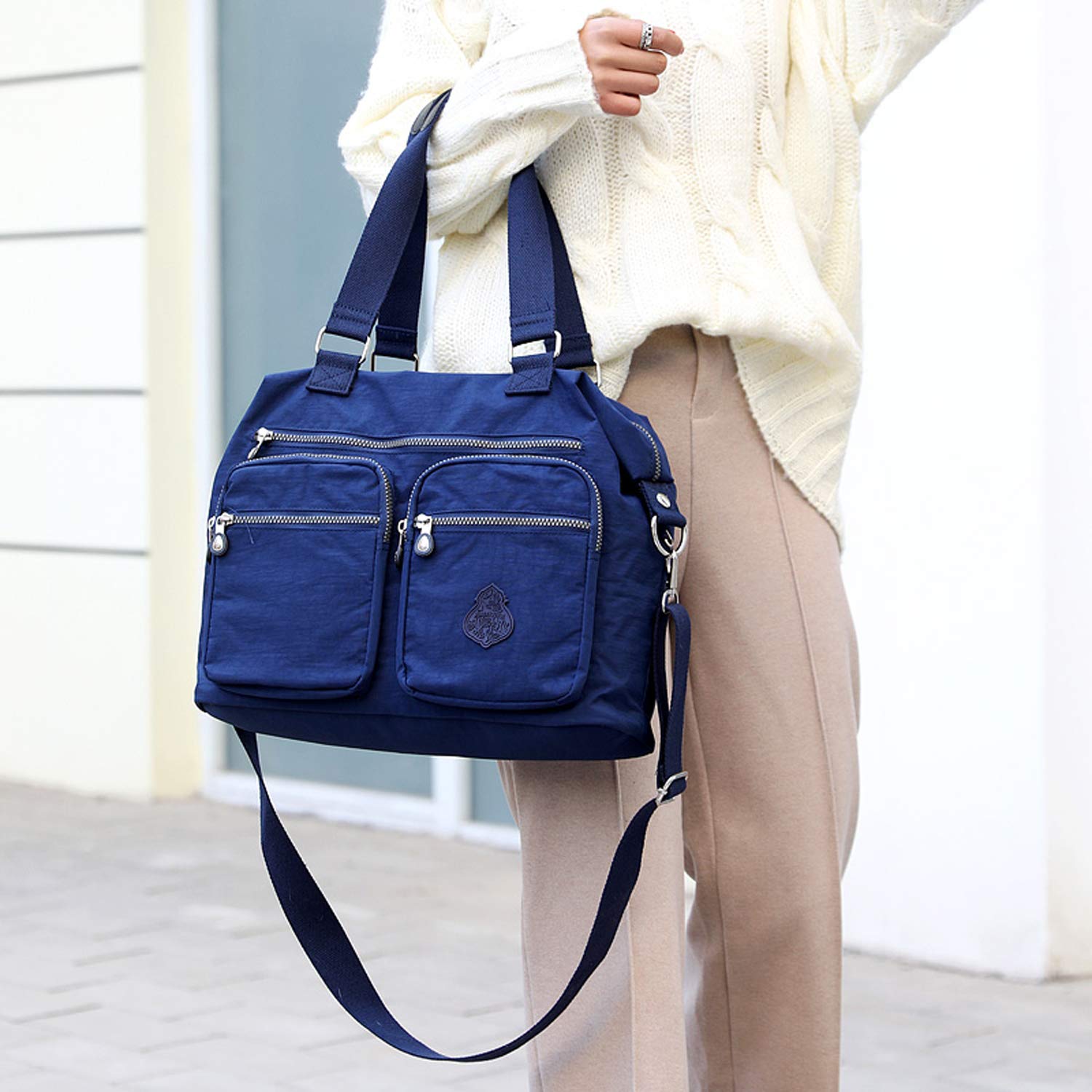 Bolso de mano de diseño para mujer, bolso de mensajero, bolso de hombro para niña, bolso de viaje, bolsa de playa, nylon