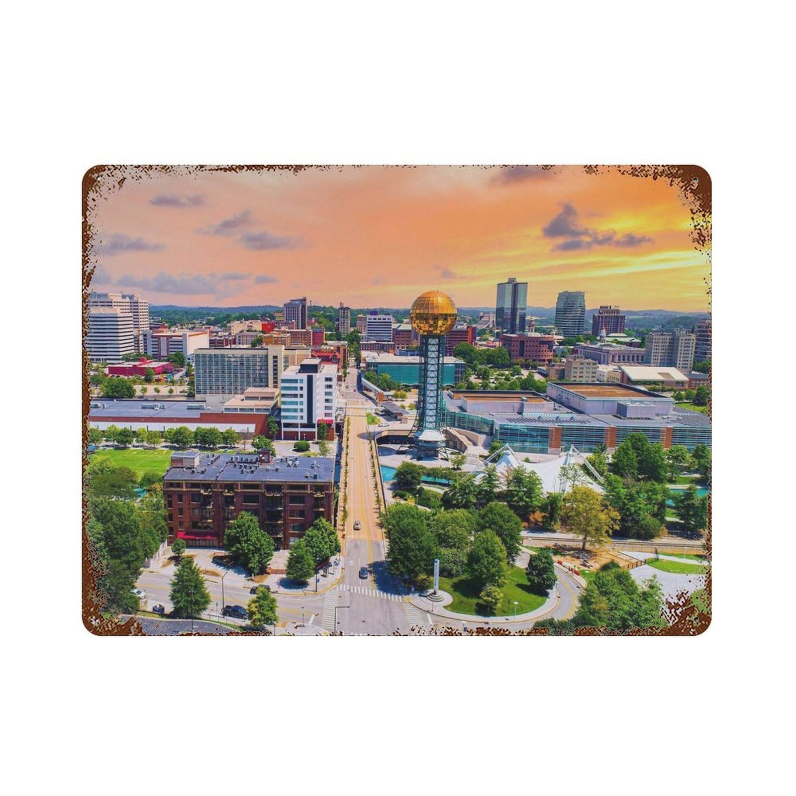xiaoxiaoshen Real Photo Knoxville Decor Wall Decor Art Metal Tin Poster Modern Home Decor Art Home Bar Shop Decorations Vintage Sign 30x40cm